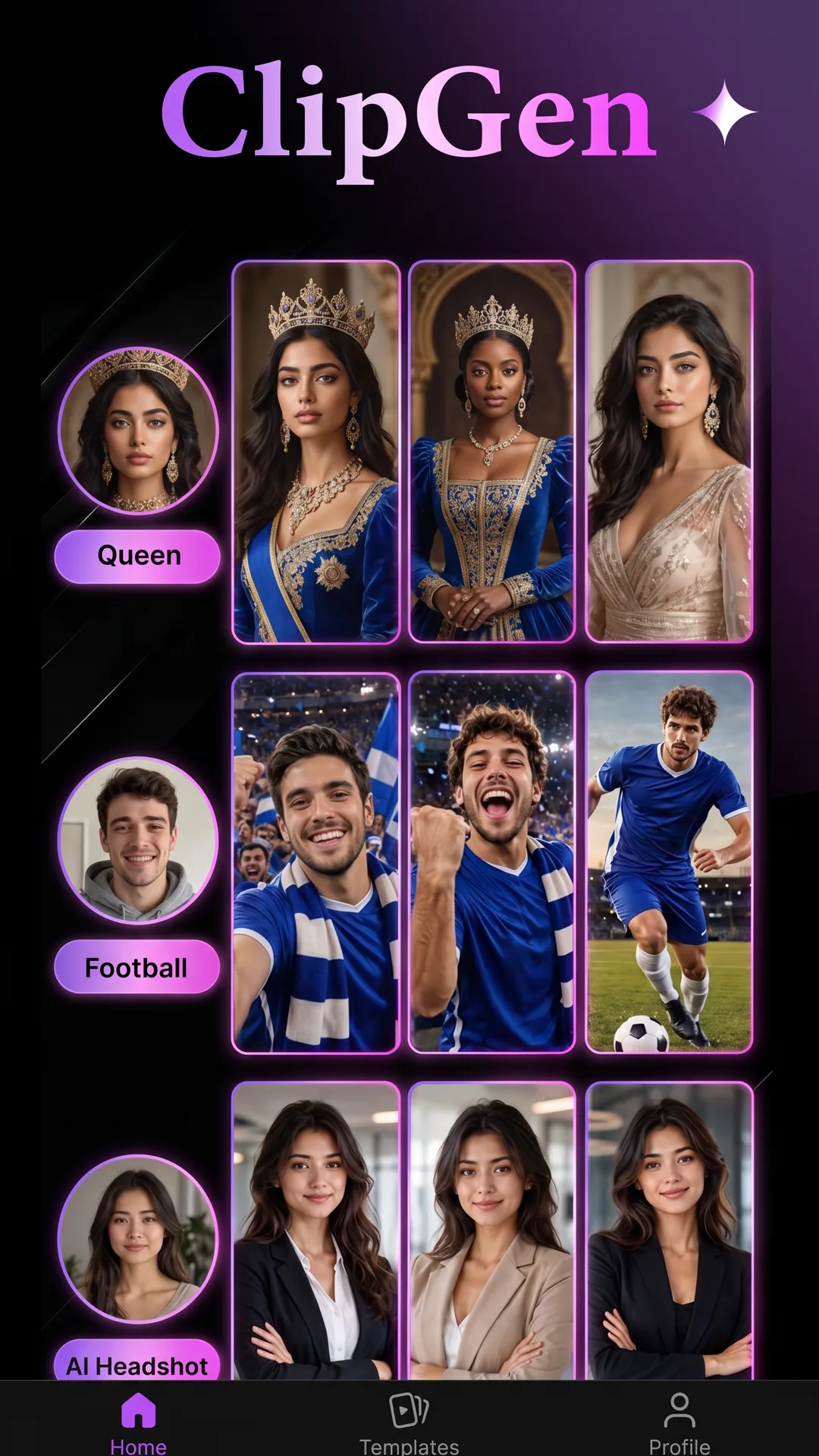 ClipGen screen